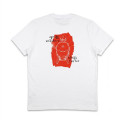 T-shirt blanc en coton bio Esprit Barbecue de dos