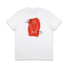 T-shirt blanc en coton bio Esprit Barbecue de dos