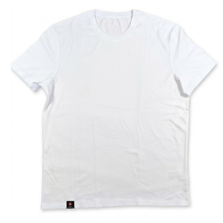 T-shirt blanc en coton bio Esprit Barbecue de face