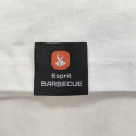 T-shirt blanc en coton bio Esprit Barbecue - zoom logo