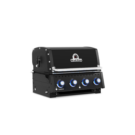 Barbecue gaz encastrable Baron 420 Shadow Broil King - vue latérale