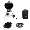 Pack barbecue charbon Master-Touch Premium E-5750 GBS Weber + plancha + housse + 2 paniers à charbon Nordic Flame