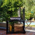 Plancha gaz Original 260 Duo Le Marquier dans un jardin