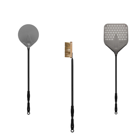 Set Medium Alfa Pizza avec 2 pelles à pizza et une brosse