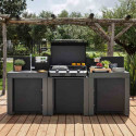Cuisine CLASSIC 3 modules-Gris cargo ENO Extérieure face