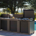 Cuisine CLASSIC 3 modules-Gris cargo ENO - Extérieure latéral
