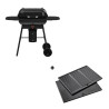 Pack barbecue charbon Magnus Premium + plancha en fonte émaillée Barbecook