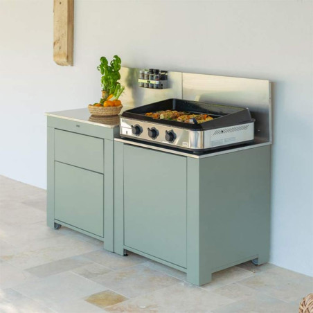 Cuisine ESSENTIAL  2 modules Sauge ENO - Extérieure latéral