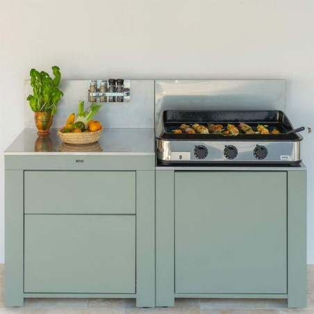 Cuisine ESSENTIAL  2 modules Sauge ENO - Extérieure face