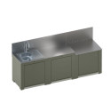 Cuisine CLASSIC 3 modules Sauge ENO - Studio latéral