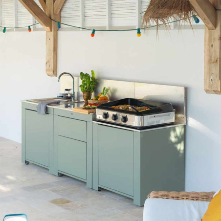 Cuisine CLASSIC 3 modules Sauge ENO - Extérieure droit