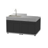Pack ilot cuisine extérieure 4 modules DUO inox - Le Marquier