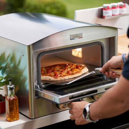 Four à pizza électrique Signature 450 Le Marquier - cuisson d'une pizza