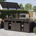 Meuble avec tablettes acier noir XL Le Marquier - ambiance