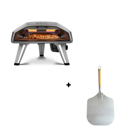 Pack four à pizza Ooni Karu 12 + pelle à pizza inox Nordic Flame