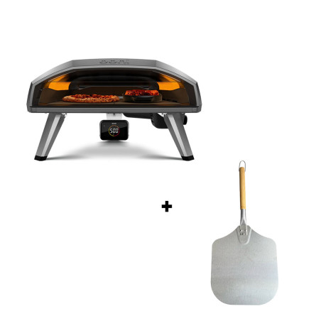 Pack four à pizza Ooni Koda 2 Pro + pelle à pizza inox Nordic Flame