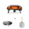Pack four à pizza Ooni Koda 2 Max + housse + pelle à pizza inox Nordic Flame