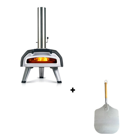 Pack four à pizza Ooni Karu 2 Pro + pelle à pizza inox Nordic Flame
