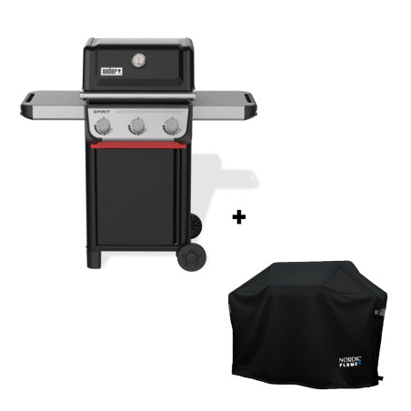 Pack barbecue gaz Good Spirit E-310 Weber + housse premium 135 cm Nordic Flame