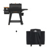 Pack barbecue pellets Classic 700 Onyx et housse de protection Pit Boss