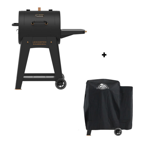 Pack Pit Boss barbecue charbon Lexington Charcoal Onyx + housse