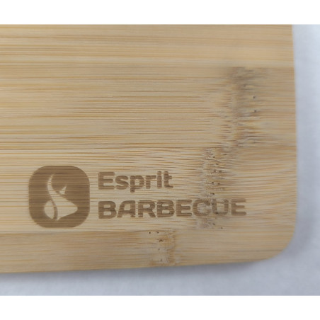 Planche à découper en bambou Esprit Barbecue - logo