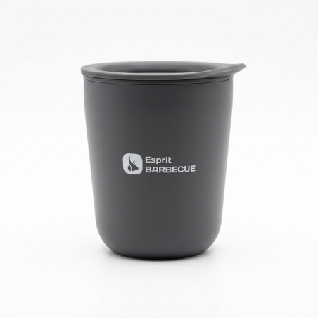 Mug isotherme gris Esprit Barbecue verso
