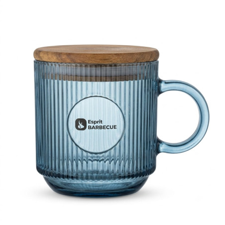 Tasse en verre avec couvercle Esprit Barbecue
