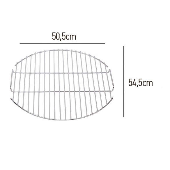 Grille de cuisson Inox ø54,5cm 