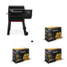 Pack Barbecue à pellets Smoque 500 + Pellets Hêtre 8 kg x3 - Weber