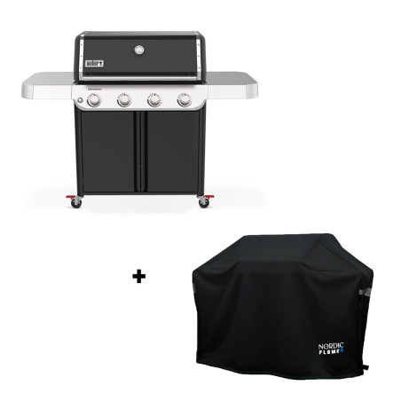 Pack barbecue gaz Genesis E-415 Weber + housse premium 155 cm Nordic Flame