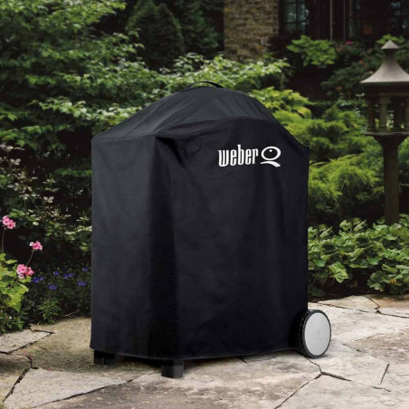 Housse de luxe pour barbecue gaz Q300 / Q3000 sur chariot Weber - ambiance