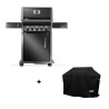 Pack barbecue gaz Rogue 425 avec rôtissoire Napoléon + housse Nordic Flame