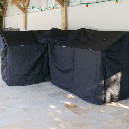 Installation housse sur module d'angle 60 cm ENO