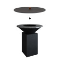 Brasero plancha Classic 85 noir + couvercle Ofyr