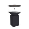 Brasero plancha Classic 100 noir + couvercle Ofyr