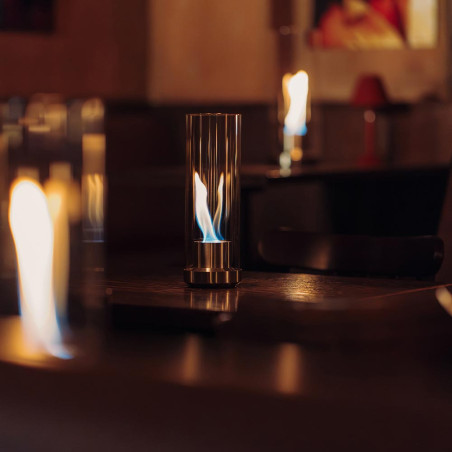 Cheminée de table Dance 900 Höfats argent - ambiance