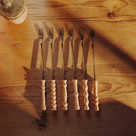 6 fourchettes à fondue pour Circle 35 Höfats - ambiance