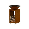 Brasero plancha B.B.O 58 en acier corten Oyat