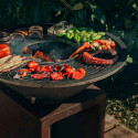 Brasero plancha B.B.O 58 en acier corten Oyat - cuisson d'aliments