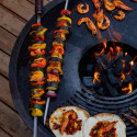 Brasero plancha B.B.O 68 cm en acier corten Oyat - surface de cuisson