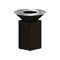 Brasero plancha Origine 88 cm en acier noir Oyat