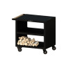 Desserte Pontaillac 80 en acier noir Oyat