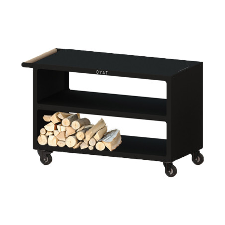 Desserte Pontaillac 120 en acier noir Oyat
