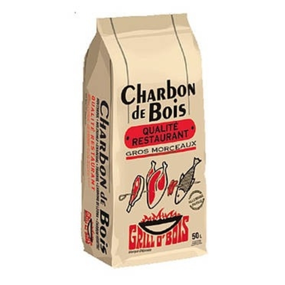 Charbon de bois pour barbecue NATERIAL 50 l