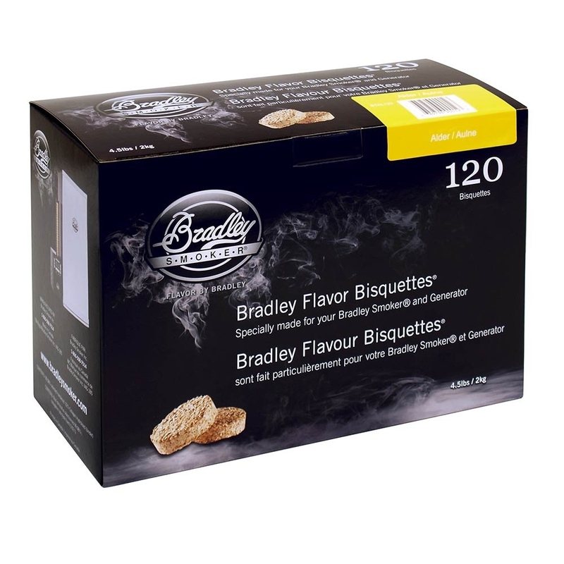 Boite 120 Bisquettes Aulne - Bradley Smoker