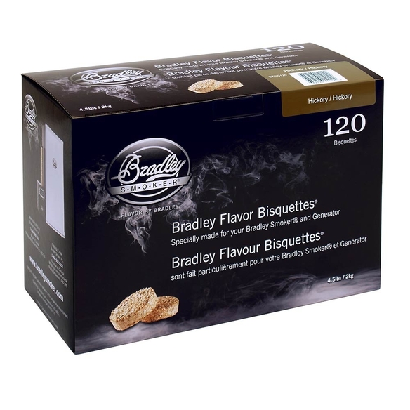 Boite 120 Bisquettes Hickory - Bradley Smoker