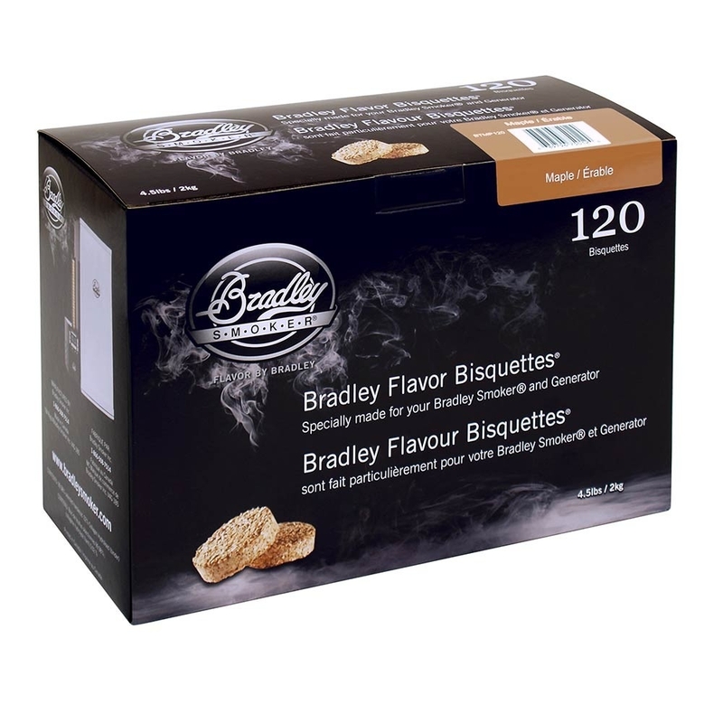 Boite 120 Bisquettes Erable - Bradley Smoker