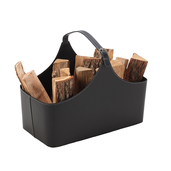 Panier à bois Alpha - Noir