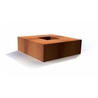 Table Braséro en Corten Carré 120 cm